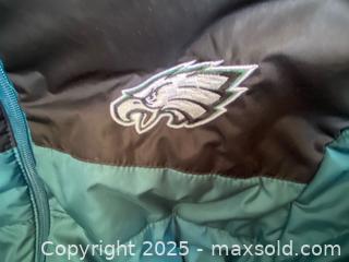 MaxSold Auction: Eagles Logo Puff Jacket Youth XXL Size 18 - Maple Shade (New Jersey, USA) SELLER MANAGED Downsizing Online Auction - Martin Avenue
