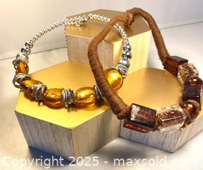 MaxSold Auction: Earthtone Statement Necklaces - Maple Shade (New Jersey, USA) SELLER MANAGED Downsizing Online Auction - Martin Avenue