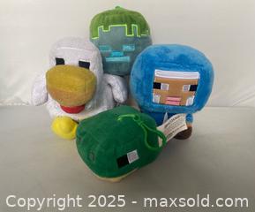 MaxSold Auction: Four Minecraft Plushes - Maple Shade (New Jersey, USA) SELLER MANAGED Downsizing Online Auction - Martin Avenue