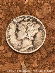 MaxSold Auction: Four Silver Mercury Dimes - Maple Shade (New Jersey, USA) SELLER MANAGED Downsizing Online Auction - Martin Avenue