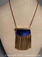 MaxSold Auction: Kendra Scott Dark Blue Statement Necklace - Maple Shade (New Jersey, USA) SELLER MANAGED Downsizing Online Auction - Martin Avenue