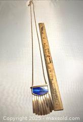 MaxSold Auction: Kendra Scott Dark Blue Statement Necklace - Maple Shade (New Jersey, USA) SELLER MANAGED Downsizing Online Auction - Martin Avenue