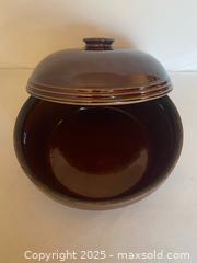 MaxSold Auction: Lidded Brown Bean Pot  - Maple Shade (New Jersey, USA) SELLER MANAGED Downsizing Online Auction - Martin Avenue