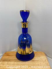 MaxSold Auction: MCM Rossini Genuine Empoli Glass Blue Decanter and Glasses - Maple Shade (New Jersey, USA) SELLER MANAGED Downsizing Online Auction - Martin Avenue