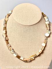 MaxSold Auction: Mother of Pearl Necklace & Bracelet Signed - Maple Shade (New Jersey, USA) SELLER MANAGED Downsizing Online Auction - Martin Avenue
