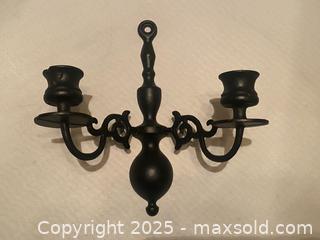 MaxSold Auction: Pair of Gothic Cast Iron Sconces - Maple Shade (New Jersey, USA) SELLER MANAGED Downsizing Online Auction - Martin Avenue