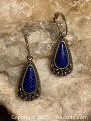 MaxSold Auction: Sterling & Lapis Dangle Earrings - Maple Shade (New Jersey, USA) SELLER MANAGED Downsizing Online Auction - Martin Avenue