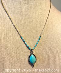 MaxSold Auction: Sterling & Turquoise Pendant by 5 Star - Maple Shade (New Jersey, USA) SELLER MANAGED Downsizing Online Auction - Martin Avenue