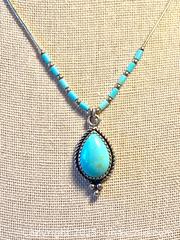 MaxSold Auction: Sterling & Turquoise Pendant by 5 Star - Maple Shade (New Jersey, USA) SELLER MANAGED Downsizing Online Auction - Martin Avenue