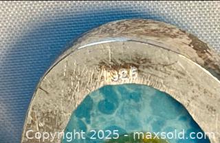 MaxSold Auction: Turquoise & Sterling Silver Statement Necklace - Maple Shade (New Jersey, USA) SELLER MANAGED Downsizing Online Auction - Martin Avenue