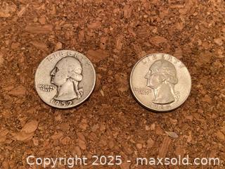 MaxSold Auction: Two Silver Quarters - Maple Shade (New Jersey, USA) SELLER MANAGED Downsizing Online Auction - Martin Avenue