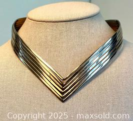 MaxSold Auction: V-Shaped Cuff Necklace - Maple Shade (New Jersey, USA) SELLER MANAGED Downsizing Online Auction - Martin Avenue