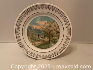 MaxSold Auction: Vintage 4 Seasons Currier & Ives Country Scenes Plates  - Maple Shade (New Jersey, USA) SELLER MANAGED Downsizing Online Auction - Martin Avenue