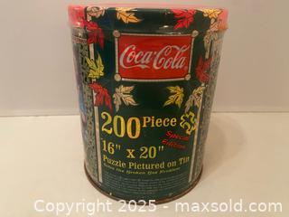 MaxSold Auction: Vintage Coca-Cola Puzzle in Tin - Maple Shade (New Jersey, USA) SELLER MANAGED Downsizing Online Auction - Martin Avenue