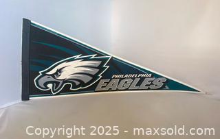MaxSold Auction: Vintage Eagles Felt Pennant by Rico Industries In/Tag Express Official NFL Licensed - Maple Shade (New Jersey, USA) SELLER MANAGED Downsizing Online Auction - Martin Avenue