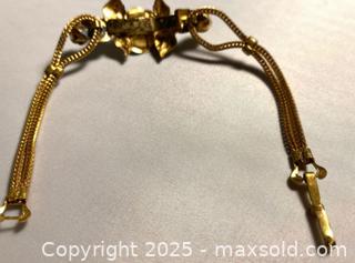 MaxSold Auction: Vintage Enamel Yellow Rose Jewelry Set - Maple Shade (New Jersey, USA) SELLER MANAGED Downsizing Online Auction - Martin Avenue