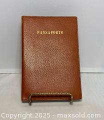 MaxSold Auction: Vintage Italian Leather Passport Holder - Maple Shade (New Jersey, USA) SELLER MANAGED Downsizing Online Auction - Martin Avenue