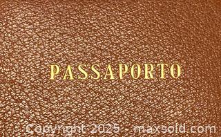 MaxSold Auction: Vintage Italian Leather Passport Holder - Maple Shade (New Jersey, USA) SELLER MANAGED Downsizing Online Auction - Martin Avenue