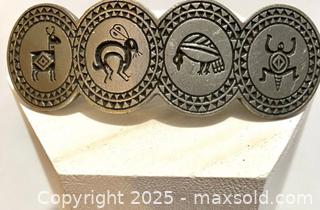MaxSold Auction: Vtg Signed Pewter Southwest Symbols Hair Clip - Maple Shade (New Jersey, USA) SELLER MANAGED Downsizing Online Auction - Martin Avenue