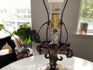 MaxSold Auction: Vintage French opaline glass painting lamp - West Vancouver (British Columbia, Canada) SELLER MANAGED Downsizing Online Auction - Duchess Avenue