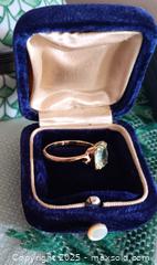 MaxSold Auction: 10k Gold Ring With Light Green Stone - Toronto (Ontario, Canada) SELLER MANAGED Estate Sale Online Auction - Roxton Road