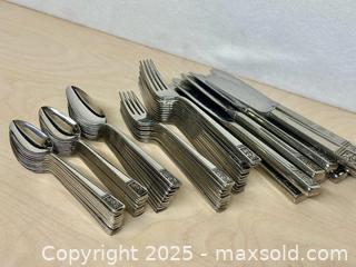 MaxSold Auction: International Deluxe Stainless Flatware. American Rose. 63pc - Toronto (Ontario, Canada) SELLER MANAGED Estate Sale Online Auction - Roxton Road