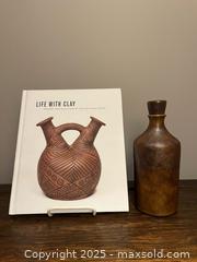 MaxSold Auction: Jan &#38; Helga Grove Canadian Modernist Studio Pottery Bottle Vase and Hardcover Book - Toronto (Ontario, Canada) SELLER MANAGED Estate Sale Online Auction - Roxton Road