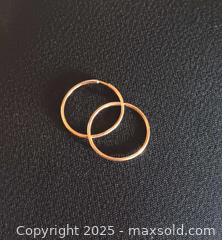 MaxSold Auction: Small 10k Gold Hoop Earrings - Toronto (Ontario, Canada) SELLER MANAGED Estate Sale Online Auction - Roxton Road