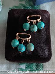 MaxSold Auction: Vintage 14k Gold Turquoise Earring Charms - Toronto (Ontario, Canada) SELLER MANAGED Estate Sale Online Auction - Roxton Road