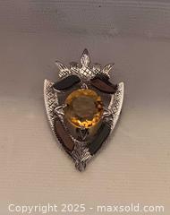 MaxSold Auction: Vintage Sterling Citrine Brooch - Toronto (Ontario, Canada) SELLER MANAGED Estate Sale Online Auction - Roxton Road