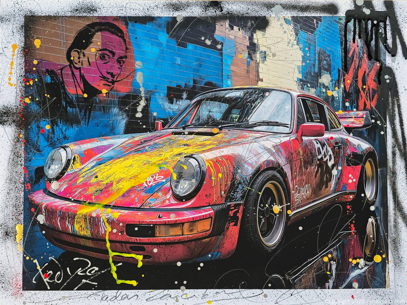Urban Porsche Graffiti 911 by Tadas Zaicikas (TedyZet) | Maxsold