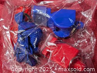 MaxSold Auction: blue and red plastic items new  - Inverary (Ontario, Canada) SELLER MANAGED Moving Online Auction - Battersea Road