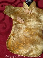 MaxSold Auction: golden Dress for asian Ceramic doll - Inverary (Ontario, Canada) SELLER MANAGED Moving Online Auction - Battersea Road