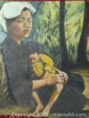 MaxSold Auction: original Painting on canvas of women and child  - Inverary (Ontario, Canada) SELLER MANAGED Moving Online Auction - Battersea Road