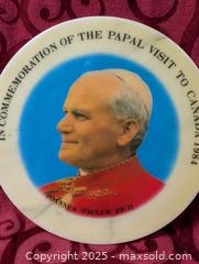 MaxSold Auction: solid Marbel Round Pot Rest With The Pope - Inverary (Ontario, Canada) SELLER MANAGED Moving Online Auction - Battersea Road