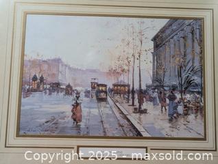 MaxSold Auction: vintage Framed Print  - Inverary (Ontario, Canada) SELLER MANAGED Moving Online Auction - Battersea Road