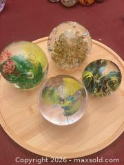 MaxSold Auction: Glass Decorative Paperweights - Assorted Colors - Kingston (Ontario, Canada) SELLER MANAGED Downsizing Online Auction - Glenview Avenue