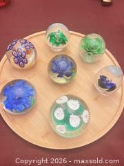 MaxSold Auction: Glass Paperweight Set, 7-9 pcs - Kingston (Ontario, Canada) SELLER MANAGED Downsizing Online Auction - Glenview Avenue