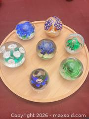 MaxSold Auction: Glass Paperweight Set, 7-9 pcs - Kingston (Ontario, Canada) SELLER MANAGED Downsizing Online Auction - Glenview Avenue