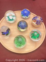 MaxSold Auction: Glass Paperweight Set, 7-9 pcs - Kingston (Ontario, Canada) SELLER MANAGED Downsizing Online Auction - Glenview Avenue