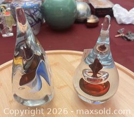 MaxSold Auction: Pair of Polish Mouth-Blown Glass Paperweights - Kingston (Ontario, Canada) SELLER MANAGED Downsizing Online Auction - Glenview Avenue