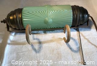 MaxSold Auction: 1940’s Green Glass Headboard Light - Victoria (British Columbia, Canada) SELLER MANAGED Estate Sale Online Auction - Carey Road