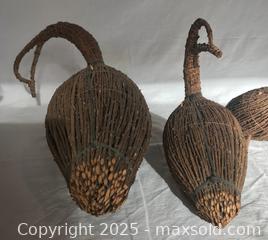 MaxSold Auction: 3 Cree Tamarack Goose (Geese) - Unique Hand Made - Victoria (British Columbia, Canada) SELLER MANAGED Estate Sale Online Auction - Carey Road