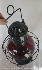 MaxSold Auction: Antique Railway Oil Lantern Large w/Ruby Red Glass Globe - H. L. Piper Montreal - Victoria (British Columbia, Canada) SELLER MANAGED Estate Sale Online Auction - Carey Road