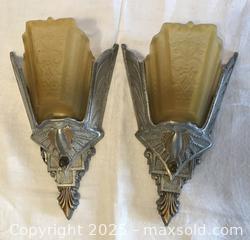MaxSold Auction: Art Deco 1930’s “Original” Wall Sconces - Stunning - Victoria (British Columbia, Canada) SELLER MANAGED Estate Sale Online Auction - Carey Road