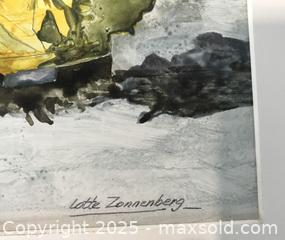 MaxSold Auction: Lotte Zonnenberg Art Piece - Original &#38; Signed  - Victoria (British Columbia, Canada) SELLER MANAGED Estate Sale Online Auction - Carey Road