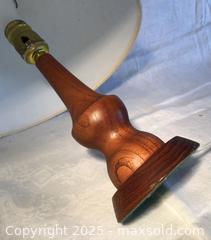 MaxSold Auction: Teak Table Lamp W/Shade - Victoria (British Columbia, Canada) SELLER MANAGED Estate Sale Online Auction - Carey Road