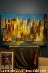 MaxSold Auction: Modern Abstract Cityscape – Statement Artwork for Contemporary Interiors - Newmarket (Ontario, Canada) SELLER MANAGED Downsizing Online Auction - Brimson Drive