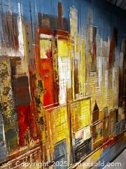 MaxSold Auction: Modern Abstract Cityscape – Statement Artwork for Contemporary Interiors - Newmarket (Ontario, Canada) SELLER MANAGED Downsizing Online Auction - Brimson Drive