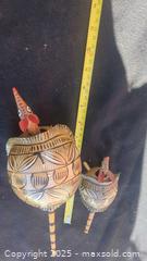 MaxSold Auction: ×2 Armadillo Bobble Heads, Folk Art Figures on Stakes (Pair) - Gananoque (Ontario, Canada) SELLER MANAGED Downsizing Online Auction -  Highway 2 West(STORAGE)                      